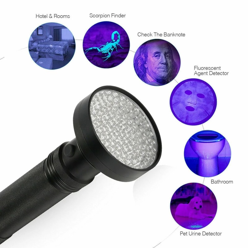 HighPowered UV LED Flashlight Torch Ultra Violet Blacklight For Inspection 5