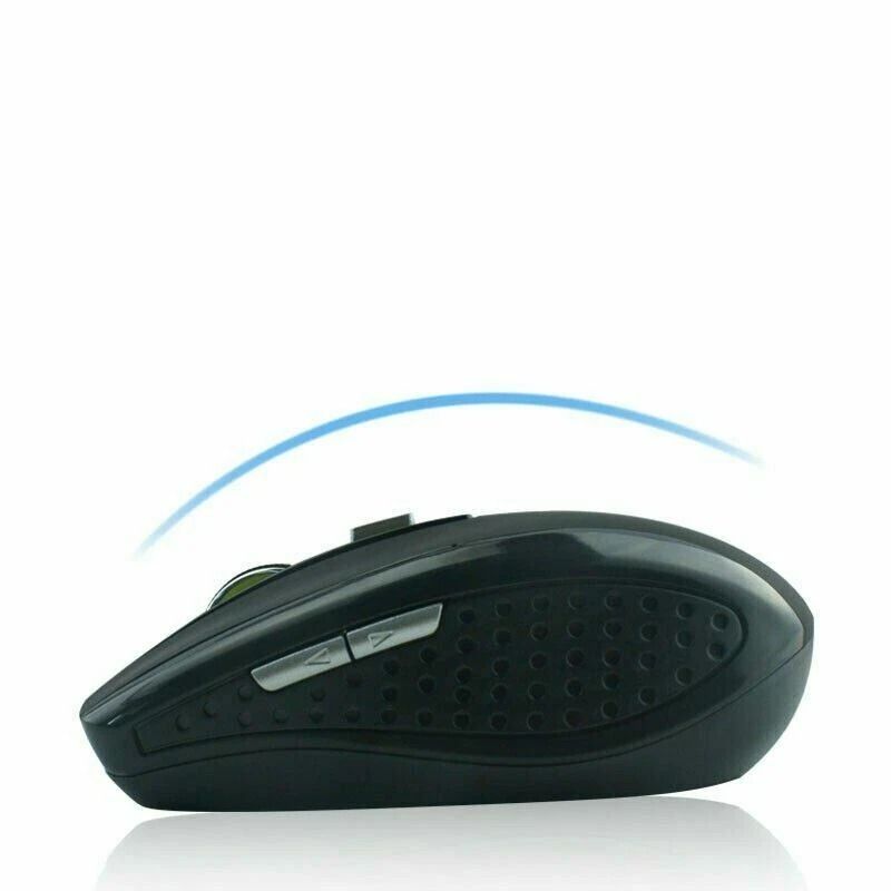 Black Wireless Mouse With Optical Sensor USB DPI For Laptop PC 3