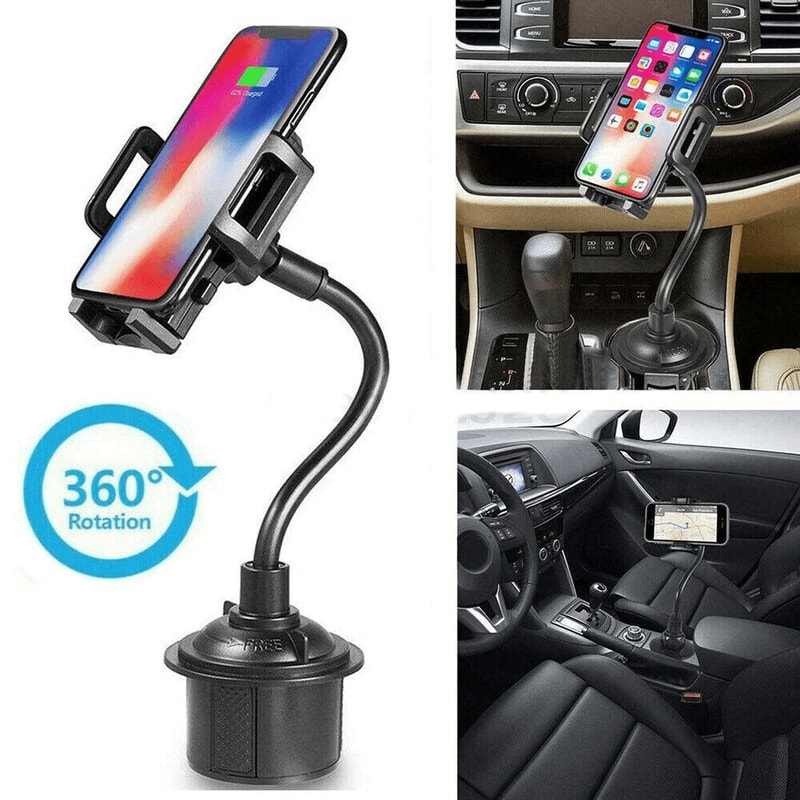 Universal Car Mount Adjustable 360 Gooseneck Cup Holder Cradle For Cell Phone Phone Holder For Car