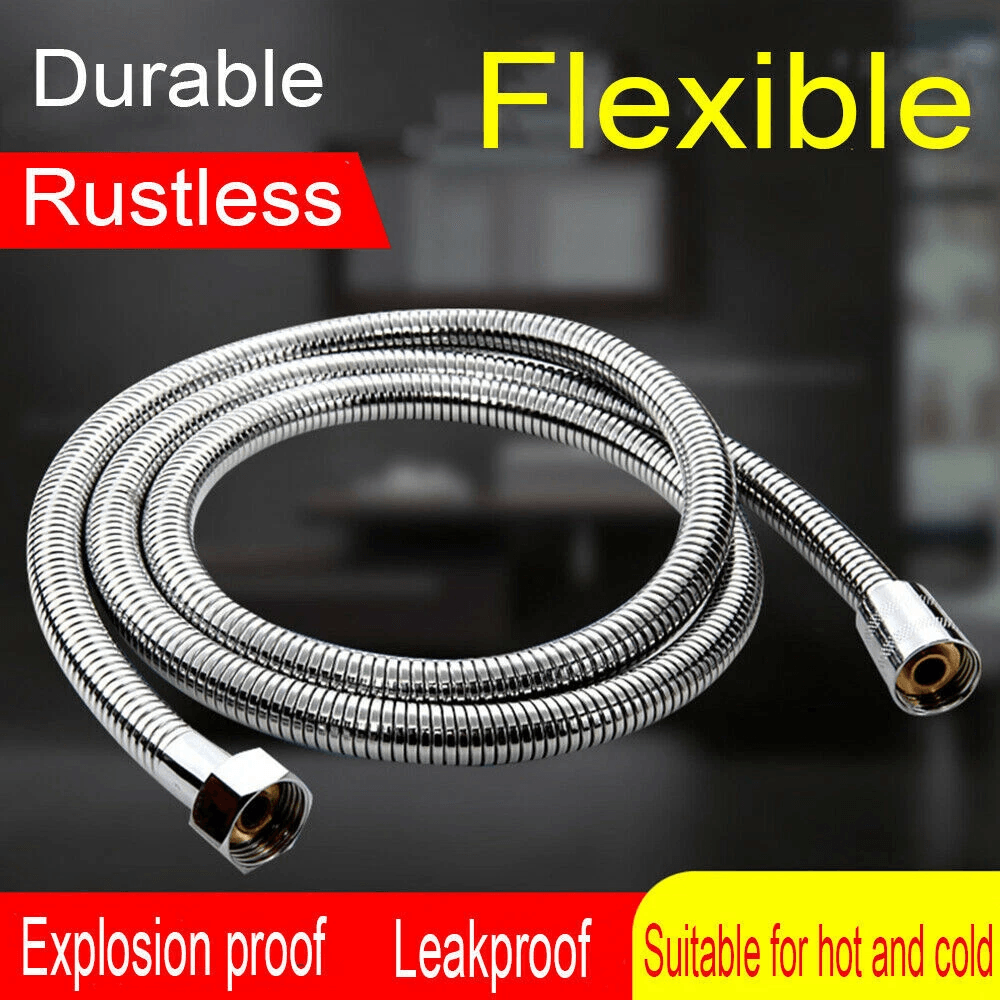 Extra Long Flexible Shower Head Hose For Handheld Showers Stainless Steel Replacement Tube 6