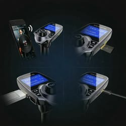 auto hands free bluetooth car audio receiver fm adapter with usb charger