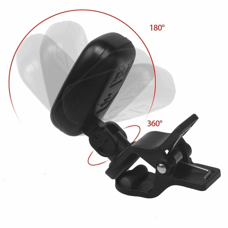 LCD ClipOn Chromatic Tuner For Guitar Bass Ukulele Banjo Violin Accurate Portable 1