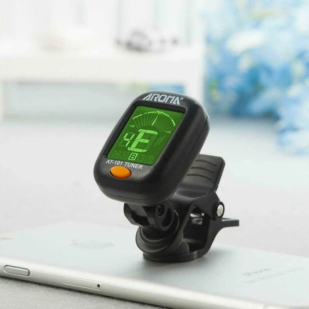 LCD ClipOn Chromatic Tuner For Guitar Bass Ukulele Banjo Violin Accurate Portable 4