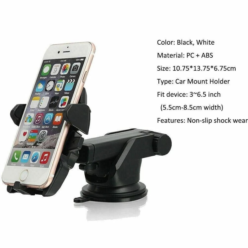 Car Windshield Mount Holder Stand For IPhone Samsung Phones Universal GPS Mobile Holder 2