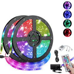 rgb flexible led strip light smd remote fairy lights for room, tv, party, bar