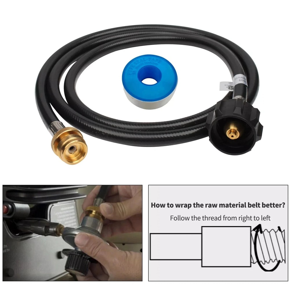 Propane Adapter Hose LP Tank To Converter For Gas Grill 8
