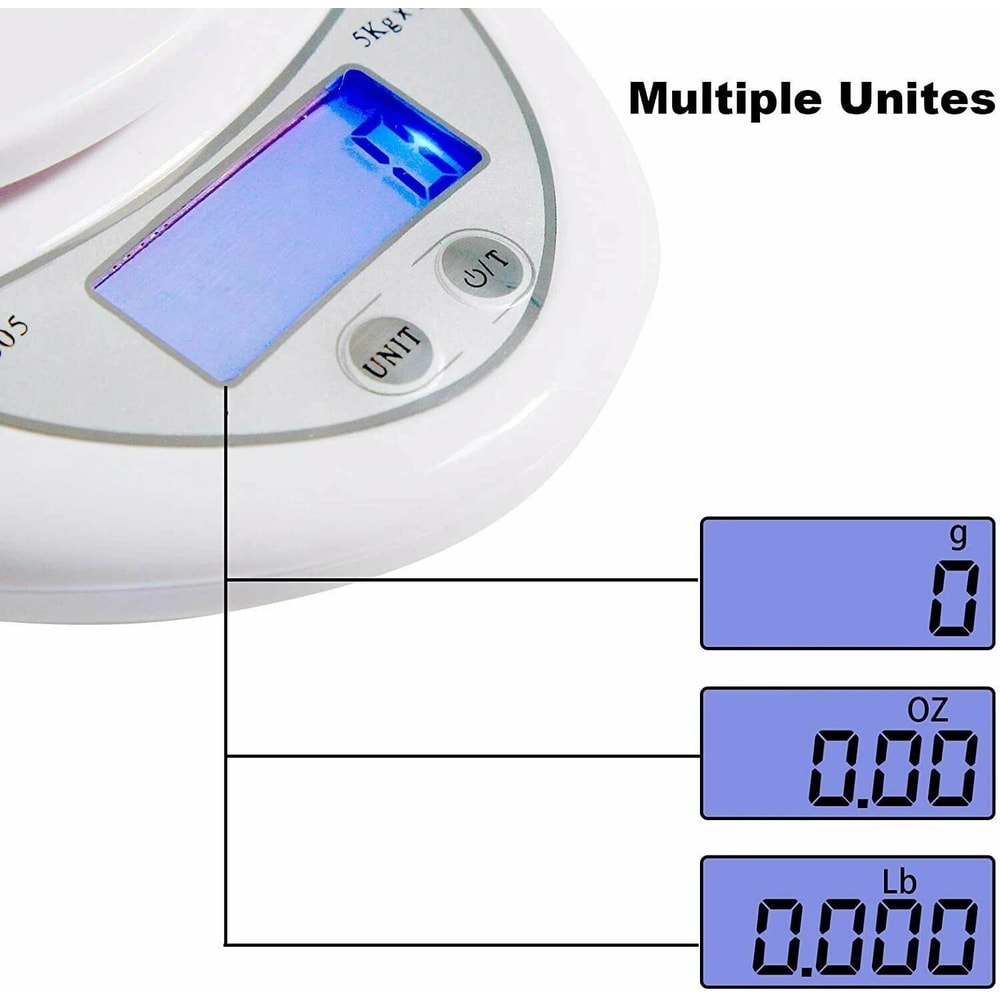 LCD Digital Kitchen Scale Precision Food Balance For Diet Meal Planning 8