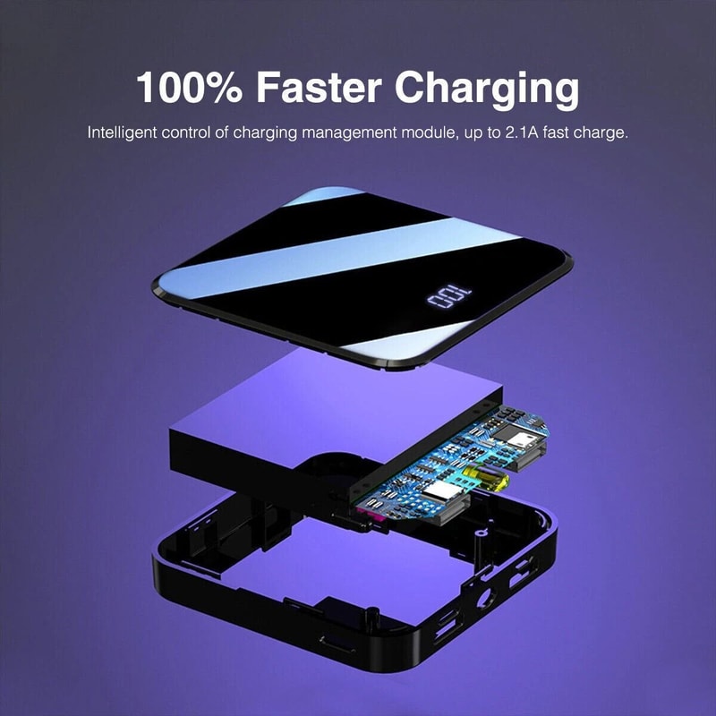 Mini Power Bank Dual USB Portable Charger For IPhone And Smartphones Compact TravelFriendly Battery 6