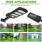 LED Solar Motion Sensor Outdoor Wall Light With Remote Control Waterproof Energy Efficient 4