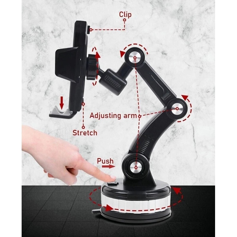 Universal Car Truck Mount Phone Holder Stand For DashboardWindshield Cell Phone Holder For All Mod 3