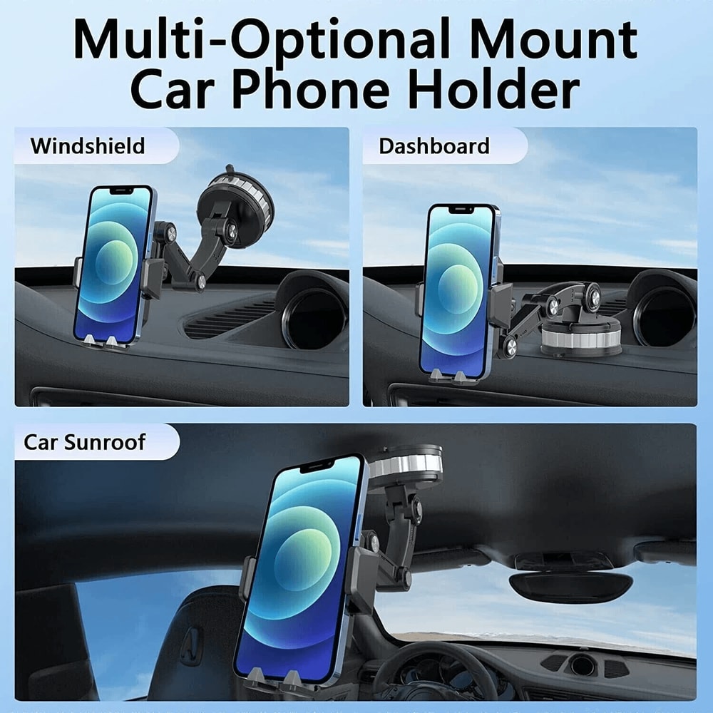 Universal Car Truck Mount Phone Holder Stand For DashboardWindshield Cell Phone Holder For All Mod 7