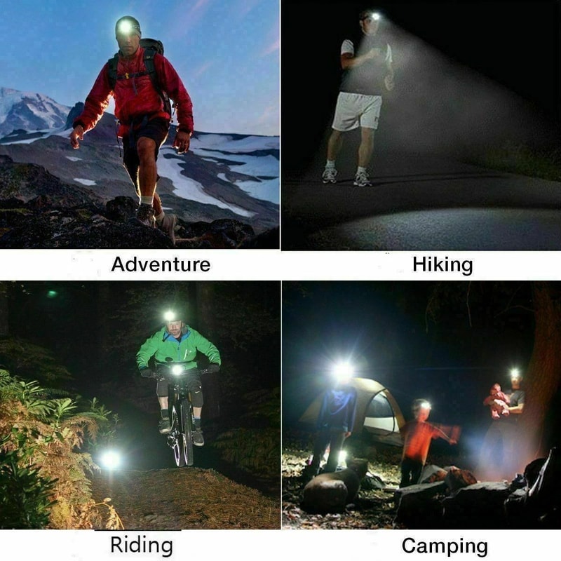 LED Headlamp Rechargeable Flashlight LED Torch With USB Charging Adjustable For Outdoor Activities 1
