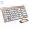 Mini Wireless Keyboard Mouse Set Waterproof For Mac PC Compact Durable 0