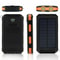 Solar Power Bank For Cell Phones Portable USB Charger With Dual USB Ports 0