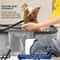 SereneLife Portable Dog Bath Tub Durable Gray Black Dog Tub With Two Side Pockets Drain System Fo 3