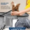 SereneLife Portable Dog Bath Tub Durable Gray Black Dog Tub With Two Side Pockets Drain System Fo 3