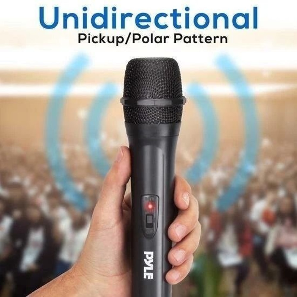 Professional VHF Handheld Wireless Microphone System With Adapter Receiver 3