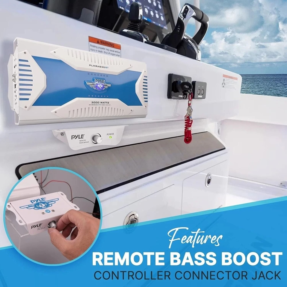 Pyle Marine Waterproof Bluetooth Channel Amplifier 6
