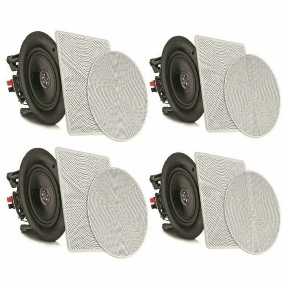 Bluetooth CeilingWall Speaker Kit Flush Mount Home Audio System 0