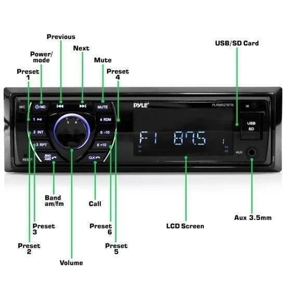 Bluetooth Marine Stereo Receiver With MP3USBSD AMFM Radio 4