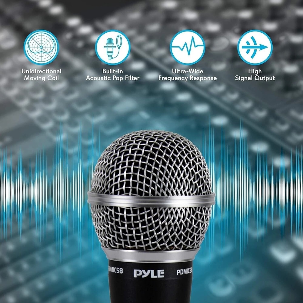 Professional Handheld Dynamic Microphone With Cable Durable Vocal Live Performance Microphone 2