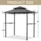 Outdoor Grill Gazebo BBQ Tent With Shelves Hooks Durable Canopy For Cooking And Protection 2