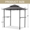 Outdoor Grill Gazebo BBQ Tent With Shelves Hooks Durable Canopy For Cooking And Protection 2
