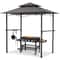 Outdoor Grill Gazebo BBQ Tent With Shelves Hooks Durable Canopy For Cooking And Protection 6