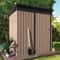 Premium Outdoor Metal Storage Shed With Lockable Door Backyard Garden Tool Storage Building 0