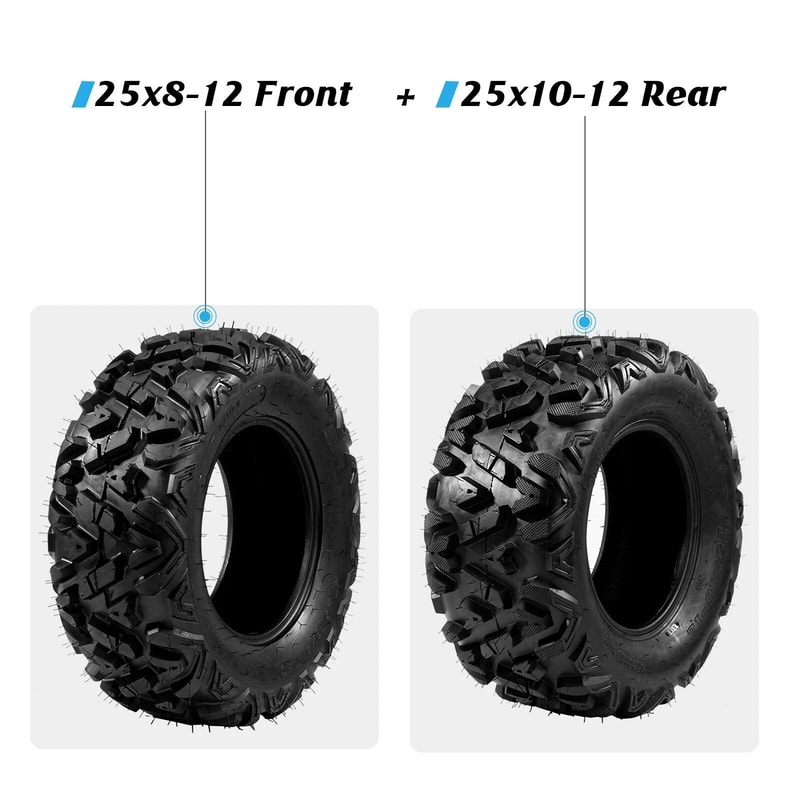 ATV Tire Set Ply Warranty For Front Rear 5