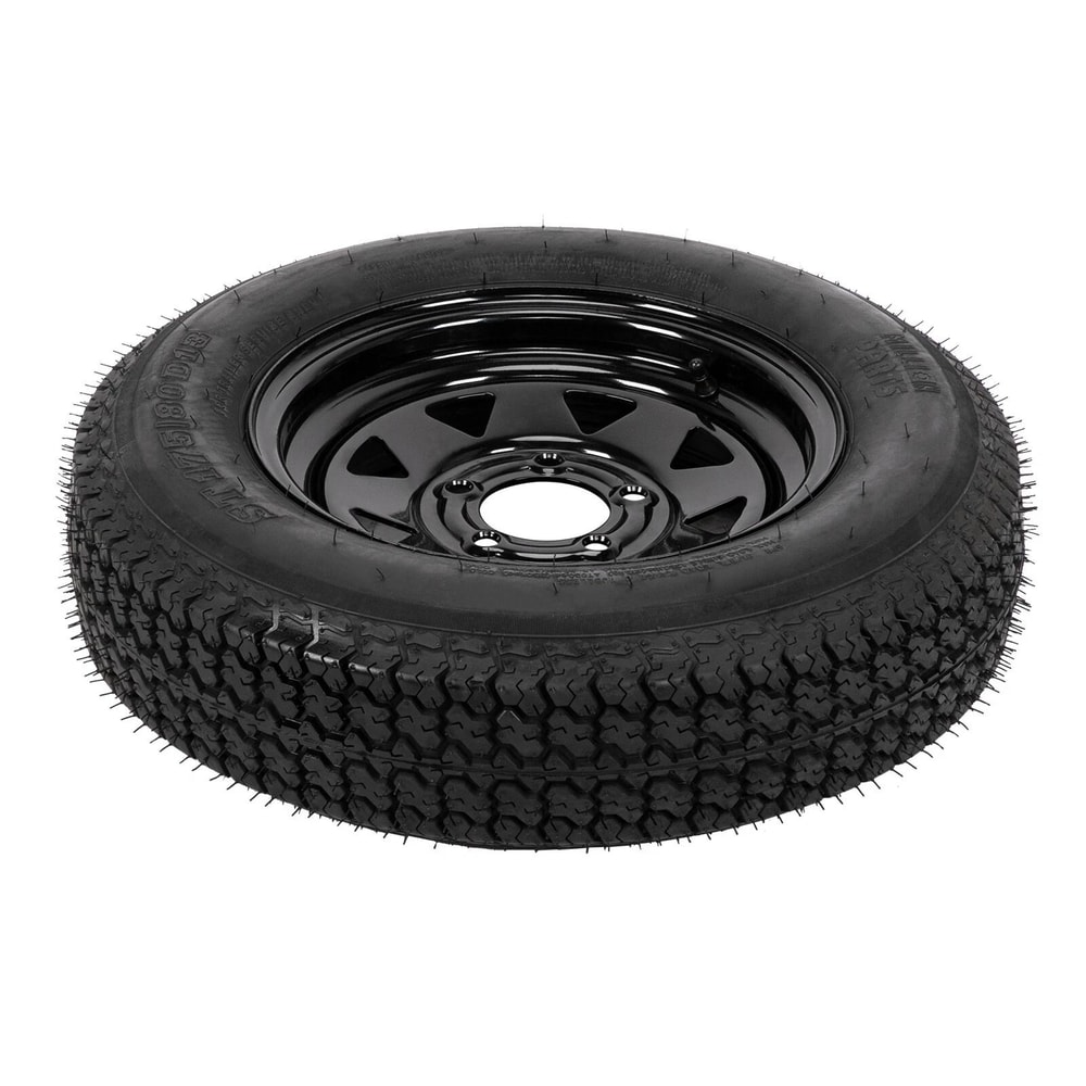 Trailer Tires On Rim Lug Black Spoke Wheel For Durable Towing 3