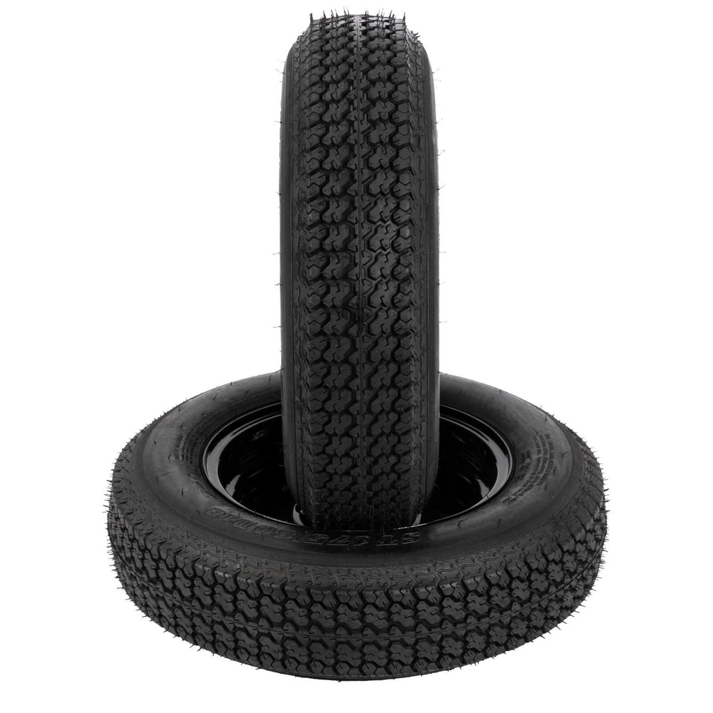 Trailer Tires On Rim Lug Black Spoke Wheel For Durable Towing 6