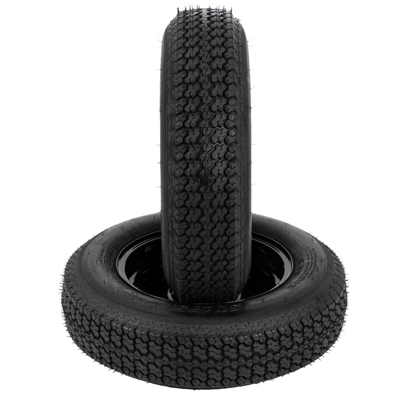 Trailer Tires On Rim Lug Black Spoke Wheel For Durable Towing 6