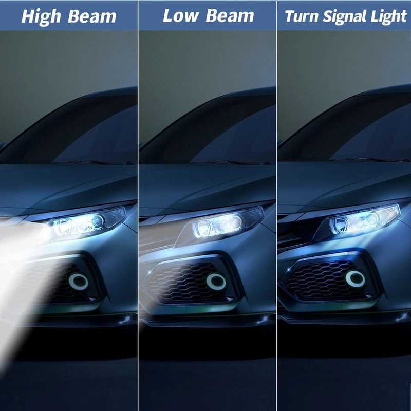 Factory Style Black Projector Headlights Acura TSX Pair 2