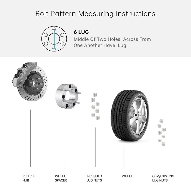 Heavy Duty Wheel Spacers For Ram Adapter Set 3