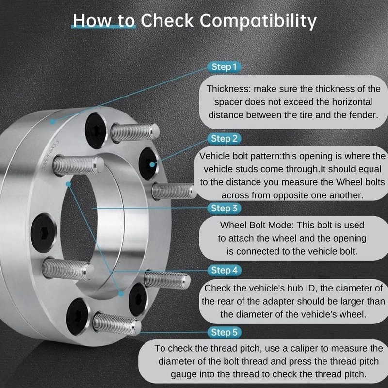 Heavy Duty Wheel Spacers For Ram Adapter Set 4