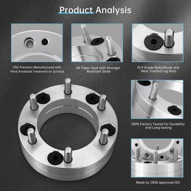 Heavy Duty Wheel Spacers For Ram Adapter Set 6
