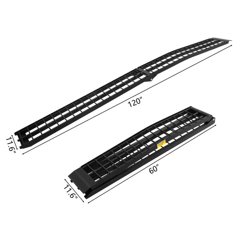 Heavy Duty Aluminum ATV Truck Loading Ramps For Motorcycles Capacity 7
