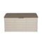 Resin Deck Box For Patio Furniture Pool Accessories Durable Brown Outdoor Storage Box For Toys Cus 7