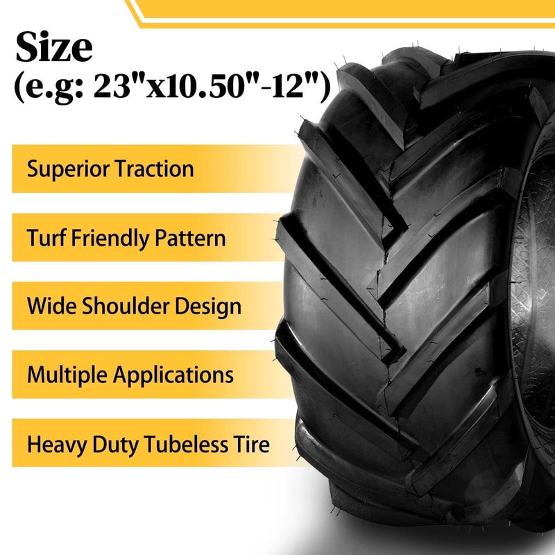 Lawn Mower Super Lug Tires 6 Ply Rated For Durability Performance 6