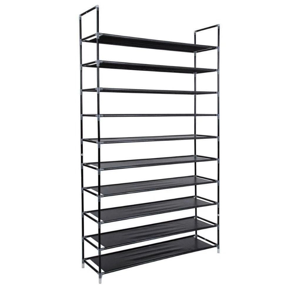 Shoe Rack Organizer 10 Tier Storage For Space Saving Steel Shelves 9