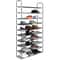 Shoe Rack Organizer 10 Tier Storage For Space Saving Steel Shelves 10