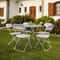 White Plastic Folding Chairs Stackable Wedding Party Garden Seating 3