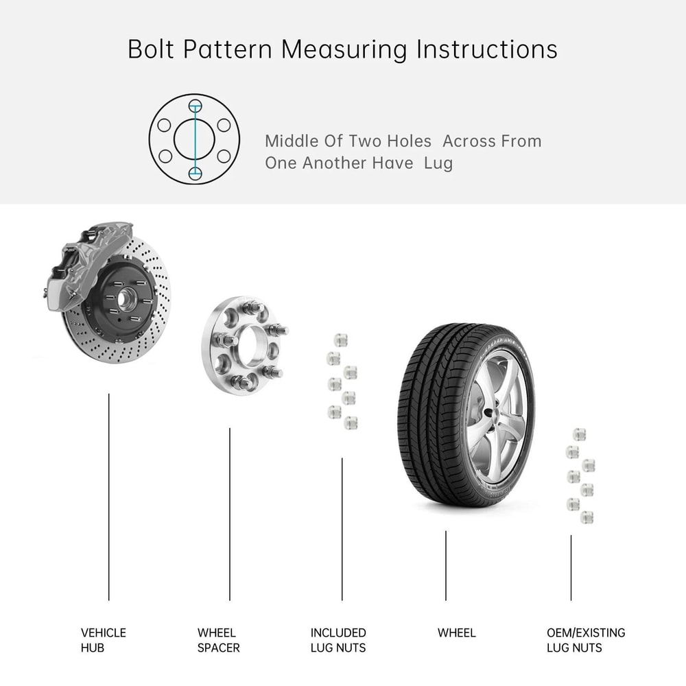 Wheel Spacers For AUDI Lug Nuts Adapter 2