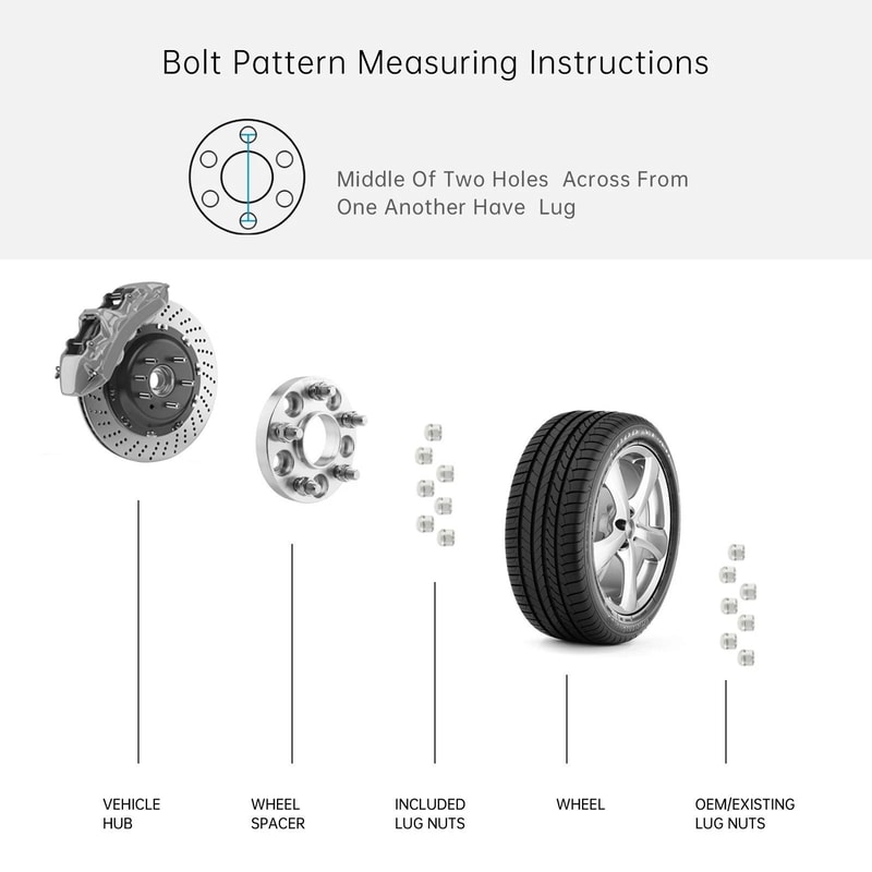 Wheel Spacers For AUDI Lug Nuts Adapter 2