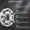 Wheel Spacers For AUDI Lug Nuts Adapter 3