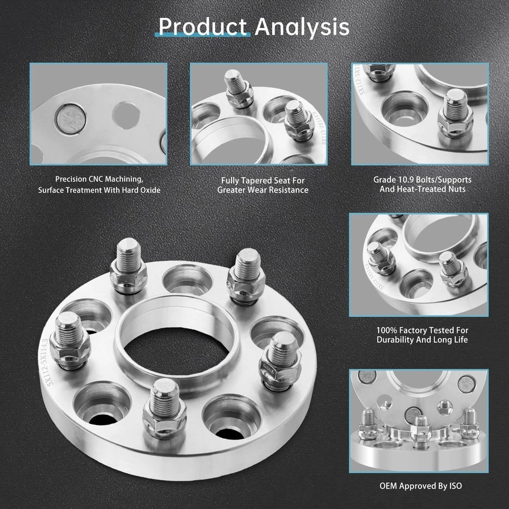 Wheel Spacers For AUDI Lug Nuts Adapter 6