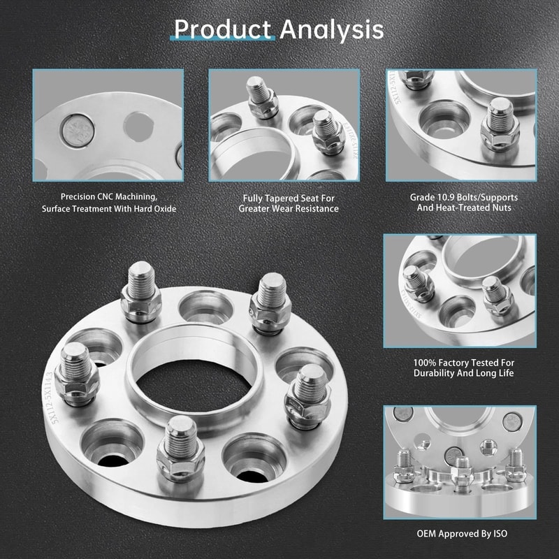 Wheel Spacers For AUDI Lug Nuts Adapter 6