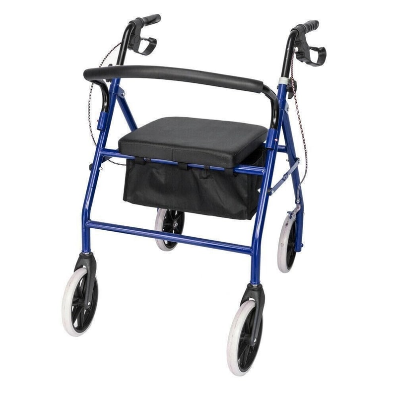 Heavy Duty Extra Wide Bariatric Rollator Rolling Walker With Padded Seat Ideal Mobility Solution Fo 3