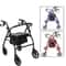 Heavy Duty Extra Wide Bariatric Rollator Rolling Walker With Padded Seat Ideal Mobility Solution Fo 0